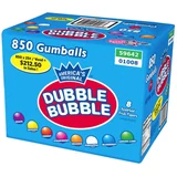 Dubble Bubble 1-Inch Gumballs, 850 Count Case