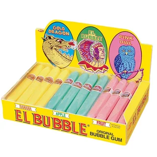 El Bubble Bubble Gum Cigars, Box of 36